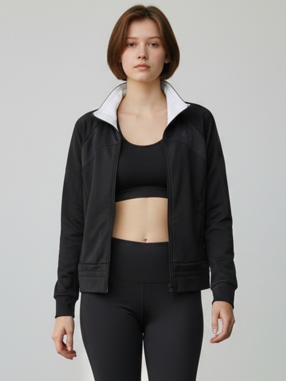 Adidas ClimaCool Zip Up Track Running Jacket Athletic Gym Bomber Black Medium